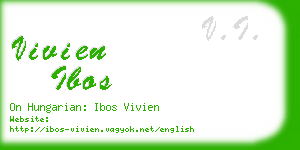 vivien ibos business card